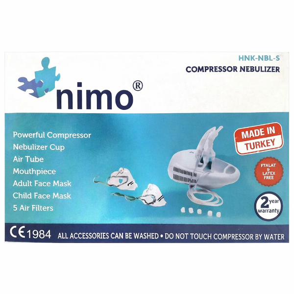 Nimo Kompresörlü Nebulizatör Cihazı